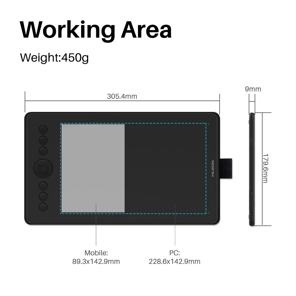 LCD Writing Board, Animação, presente perfeito, 2 em 1, 10.2*6.2 in, H320M