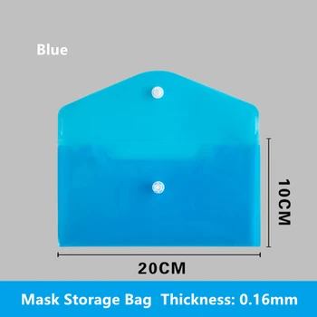 

New Household Outdoor Mask Clips Disposable Face Mask Storage Case Container Case Folder PVC Clip Holder Masks Keeper Orginazer