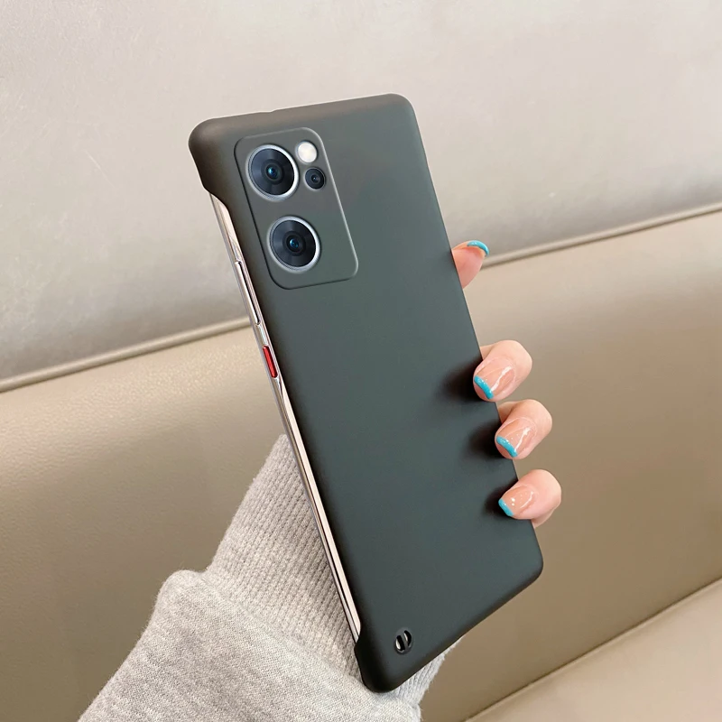Matte Frameless Phone Case For Oppo Reno Series Slim Shockproof_voghion.com