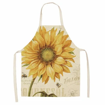 

Flower Cooking Apron Funny Novelty BBQ Party Apron Naked Men Women Kitchen Cooking Apron Delantal Cocina