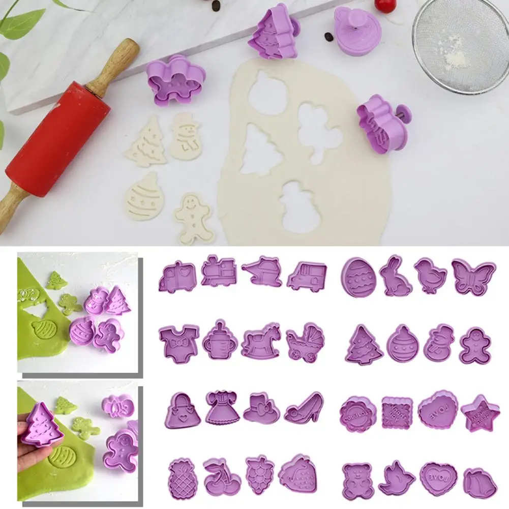 32 шт. форма для печенья набор 3D формы для ручной работы DIY Инструменты для выпечки торта помадка для шоколада