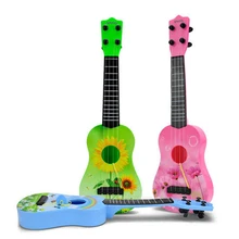 Забавный музыкальный инструмент для укулеле, Детская гитара Монтессори, игрушки для детей, школьная игра, обучающая игра, рождественский подарок, случайный цвет