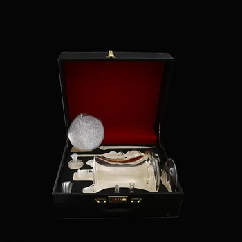 

High quality led art hookah with leather bag birthday party gift carry case shisha chicha nargile fruit narguile
