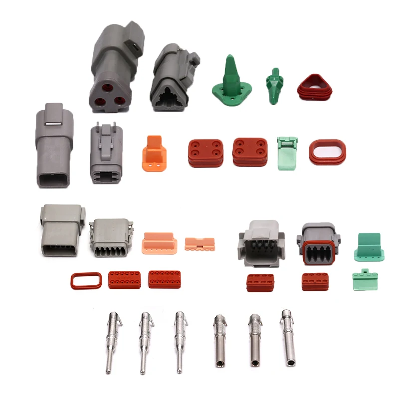 1 комплект DT Conector DT06 2S/DT04 2P 3P 4P 6P 8P 12P водонепроницаемый Электрический разъем для