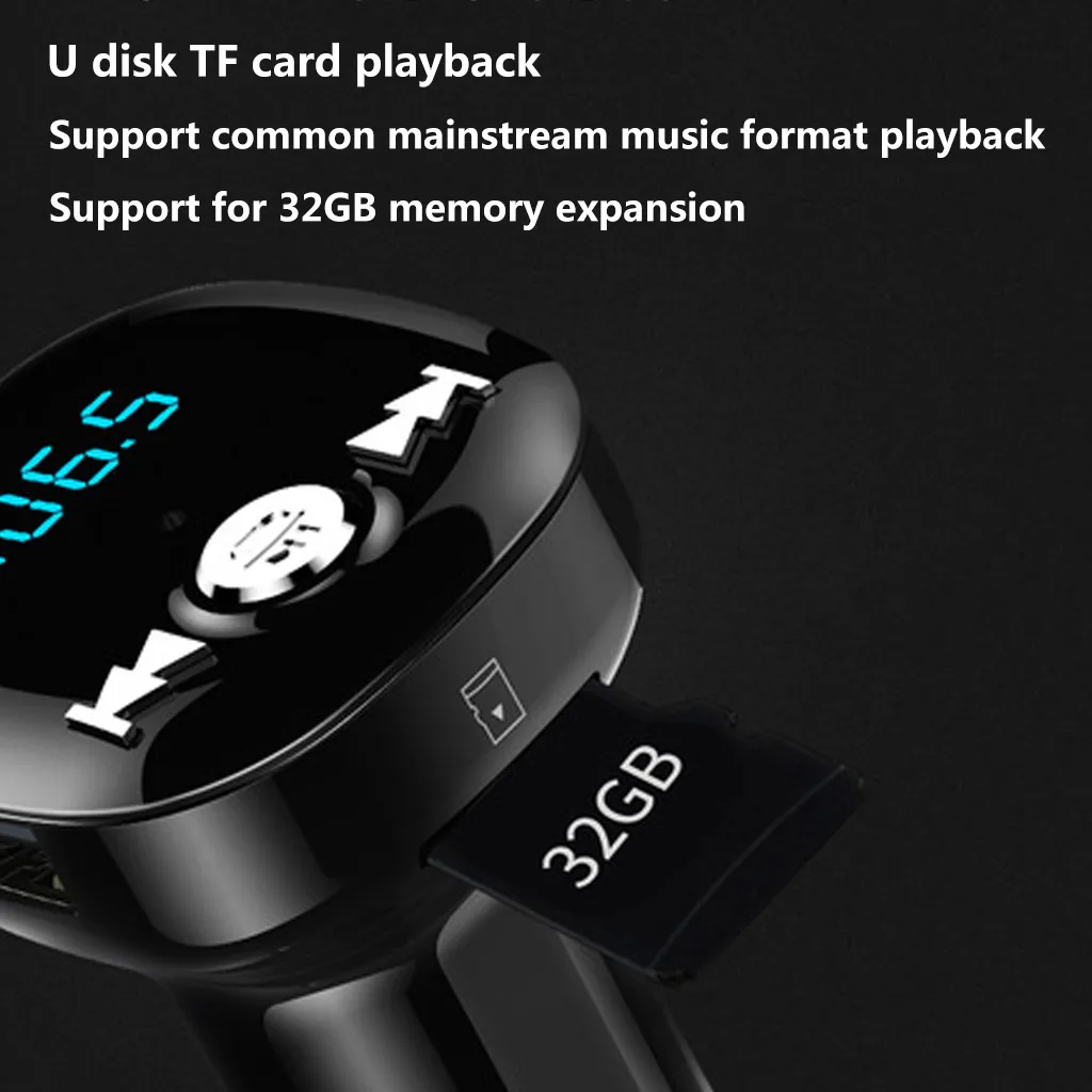 Fm-передатчик Bluetooth автомобильный беспроводной Bluetooth громкой связи автомобильный комплект fm-передатчик MP3-плеер двойной USB зарядное устройство fm-модулятор