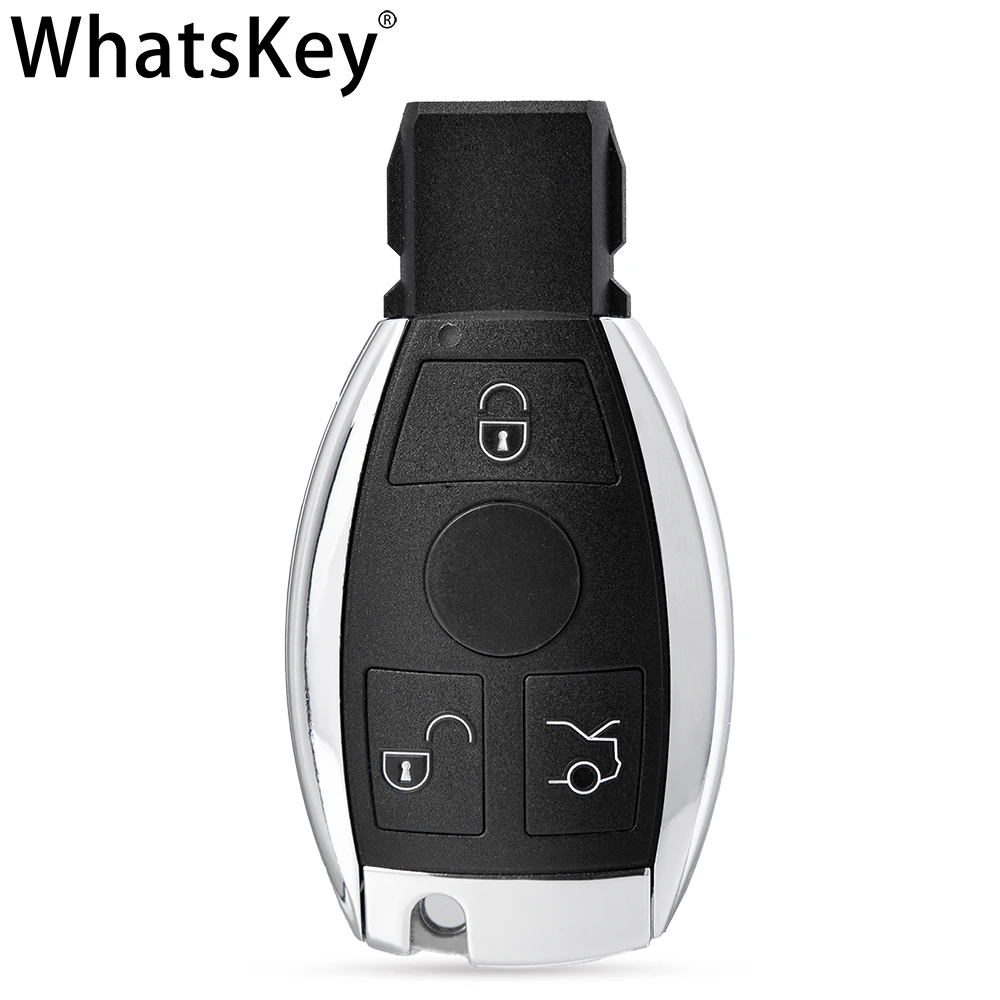 WHATSKEY KEYLESS ENTRY SMART REMOTE KEY SHELL 2 BATTERY HOLDER FOR MERCEDES BENZ C E S CLASS W211 W210 W204 W205 W212 GLK GLA