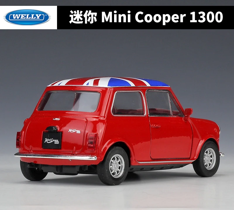 Welly литье под давлением 1:36 Масштаб Mini Cooper 1300 высокий симулятор оттягивающийся автомобиль модель автомобиля металлический сплав игрушечный автомобиль для детей Коллекция подарков