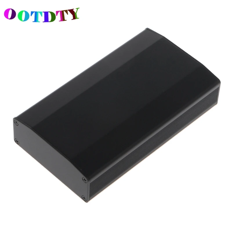 Black 110x64x25,5 мм DIY Алюминий добавляет кейс для электронного проекта pcb ящик с инструментами D5BD - Цвет: Black