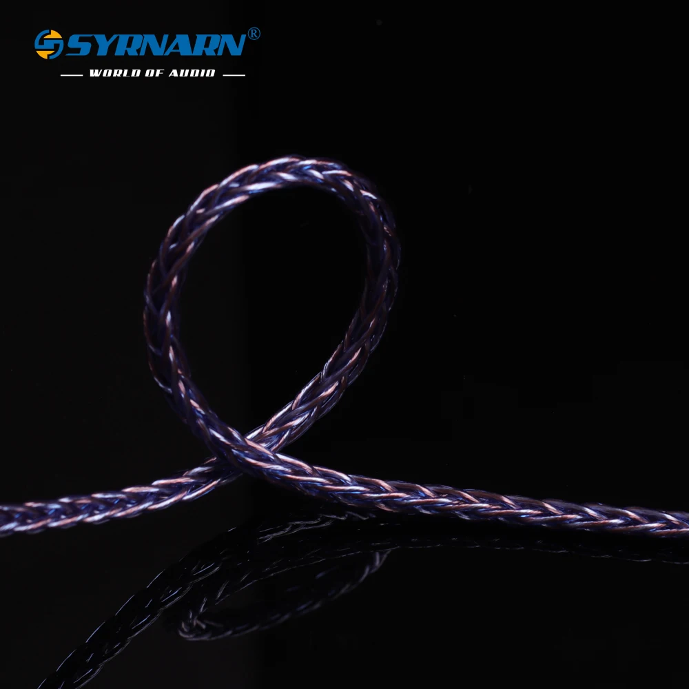 8 ھ ̾ ̺ 26AWG ܰ  OD:4.8mm 뷱 ׷̵ ̾ ̾,  DIY MMCX  ̺