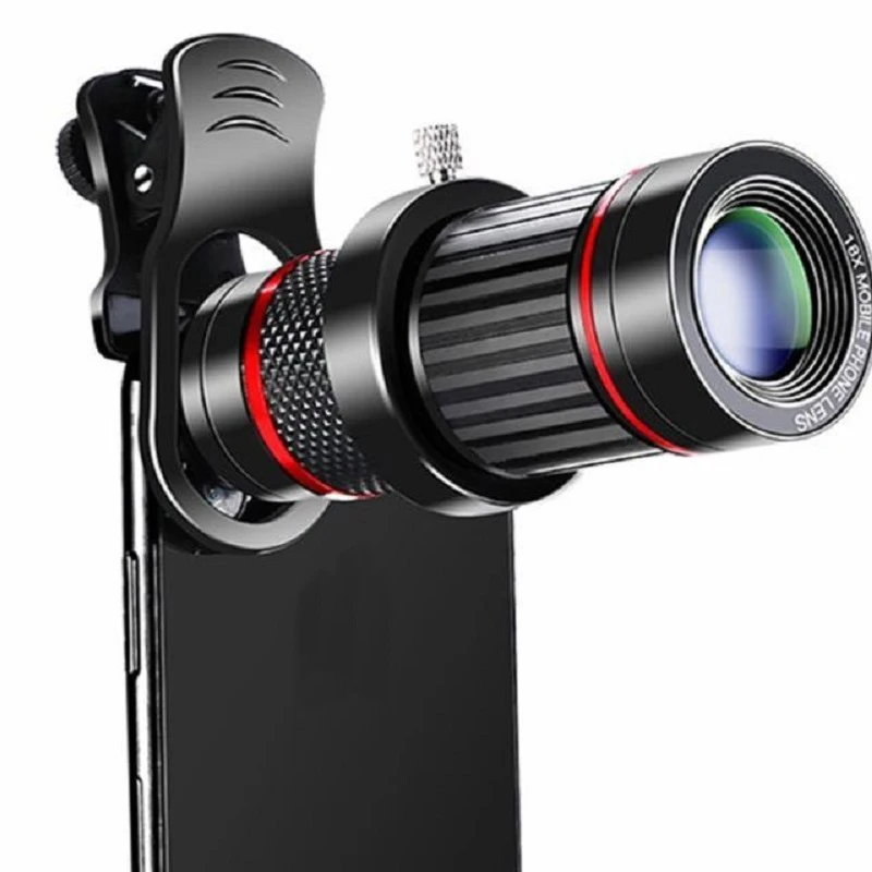 Телеобъектив с 18 кратным зумом 4K HD металлический монокулярный телескоп объектив