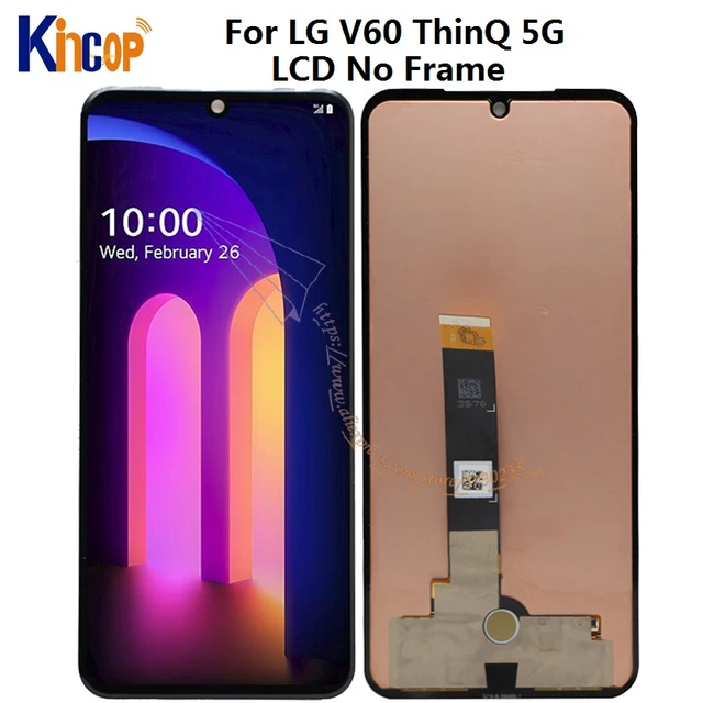 Lg v60 thinq 5glcd用デュアルスクリーンディスプレイタッチスクリーン 
