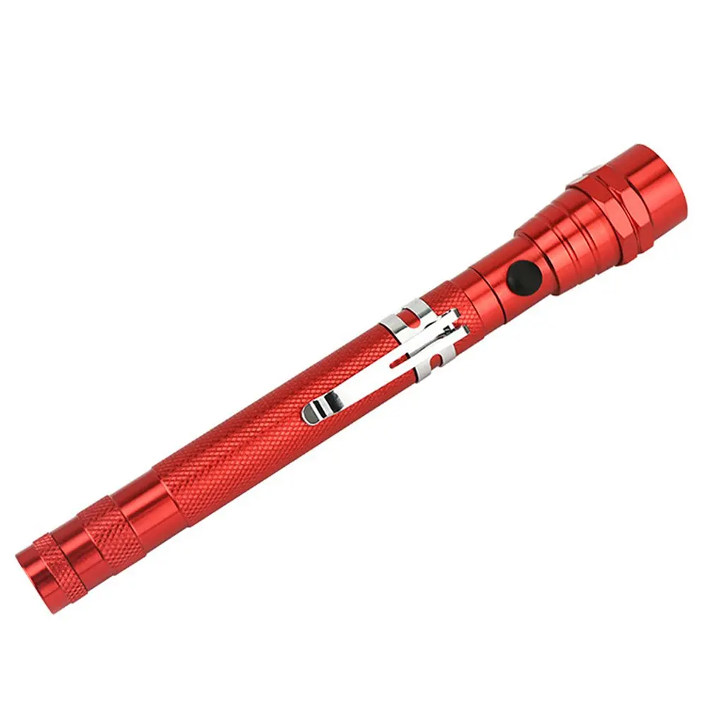 Portable Size 3Led Telescopic Flexible Torch Magnetic Light Pick Up Tool Lamp Pickup Flashlight With Clip Magnet | Лампы и освещение