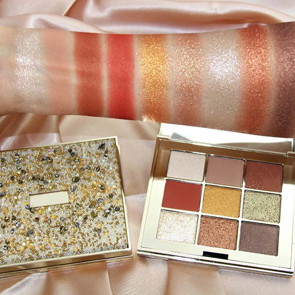 Hot Shining Eyeshadow Palette Long Lasting Matte Eyeshadow Palette 9 Colors Perfect Color Eye Shadow Tray Set CNT 66