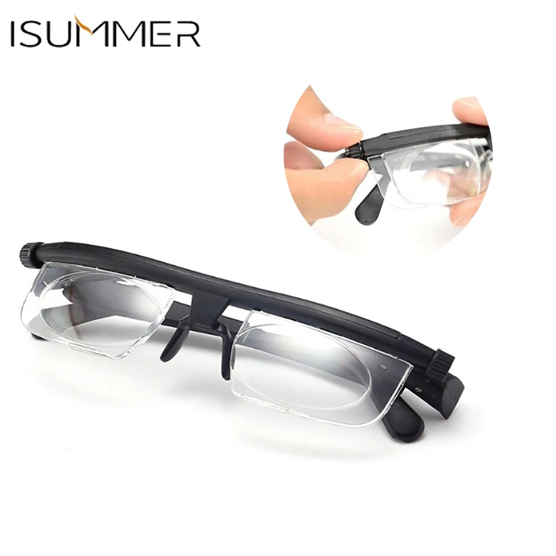 

New Focus Adjustable Glasses Lens Reading Myopia Glasses Variable Focus Vision Glasses Correction Eye Glasses Frame Drophipping