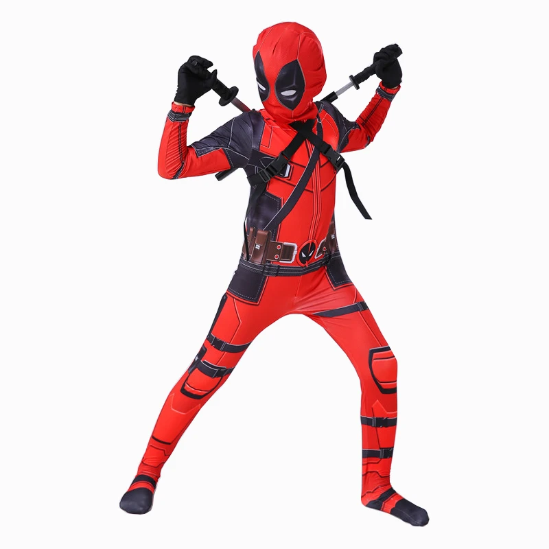Deadpool Costume Cosplay Children Superhero Costume Halloween Costume