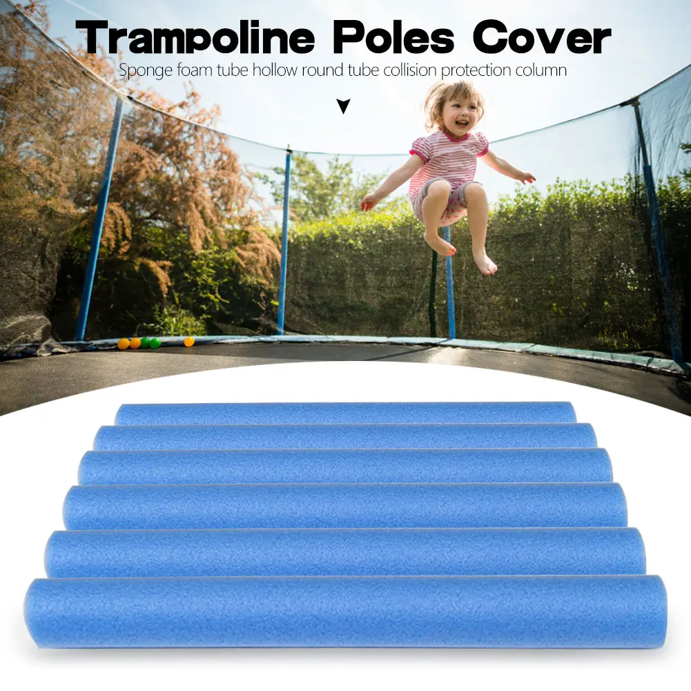 10PCS 40CM Trampoline Poles Cover Padding Foam Tubing Foamed Pipe Sponge Casing Protective Pole Sleeves Blue | Спорт и развлечения