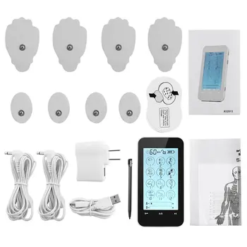 

Cleared Rechargeable Machine Electric Massager Pain-relieve 12 Modes Pulse Impulse Body Massager LCD Display Touch Operation