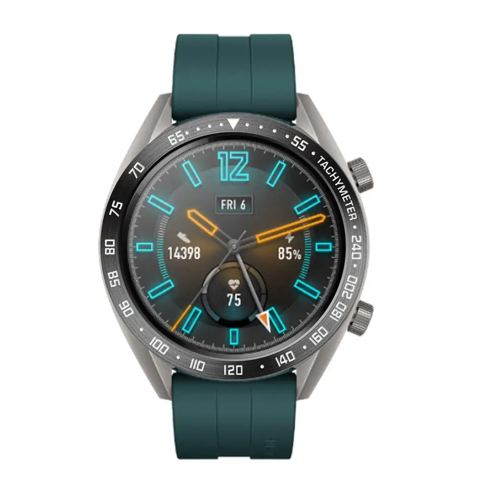 Для huawei Watch GT 2 46 мм кольцо клейкая крышка против царапин металлические Смарт часы Роскошные носимые аксессуары