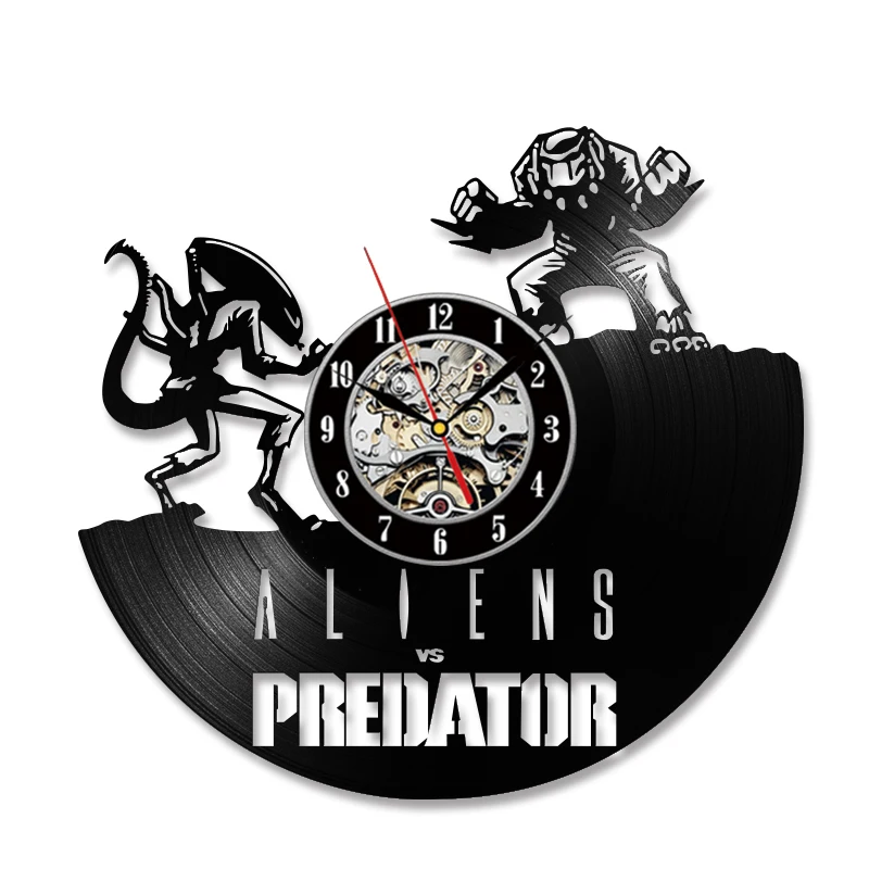 Настенные часы Alien Xenomorph Monster Warior с виниловой пластиной настенные Alienware ET