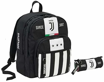 

Zaino Big Plus JUVENTUS + Portapenne - Bianco&Nero - Gadget abbinato! - Scuola e tempo libero