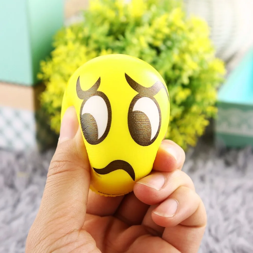 1pcs facial expression anti-stress relief sponge foam balls hand