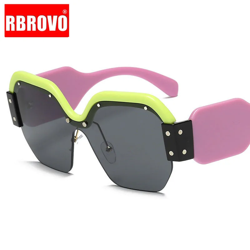 RBROVO цельный стимпанк Oculos De Sol Feminina брендовые дизайнерские градиентные линзы солнцезащитные очки UV400 Солнцезащитные очки для женщин/мужчин