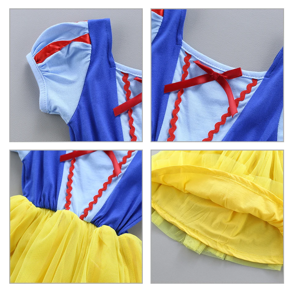 Baby Girls Princess Dress Fancy Costume Toddler Cosplay Arier Snow White Elsa Dress Infant Alice Gowns Girl Birthday vestidos boutique baby dresses