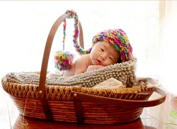 Panier de photographie de nouveau né, accessoires de Studio pour enfants, panier tissé, Photo de bébé, panier de tissage Portable, jouet cadeau 