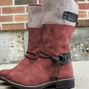 

Winter 2020 New Women's Boots 40-43 Large Size Snow Boots Comfortable Boots Women's Shoes Zapatos De Mujer