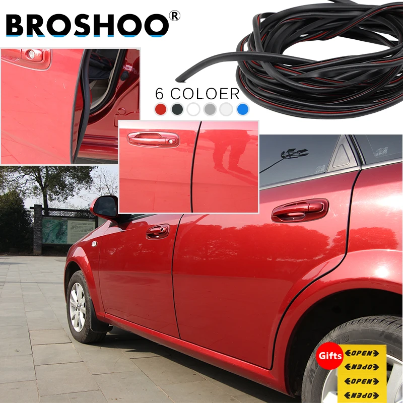 BROSHOO Auto Door Edge Protector Scratch Crash Rubber Strips Stickers For Hyundai Solaris Accent IX35 I20 Equus I30 Car Styling |