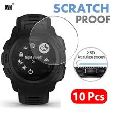 

10 Pcs 9H Premium Tempered Glass For Garmin Instinct Tide GPS Smartwatch Screen Protector Explosion-Proof Film Accessories