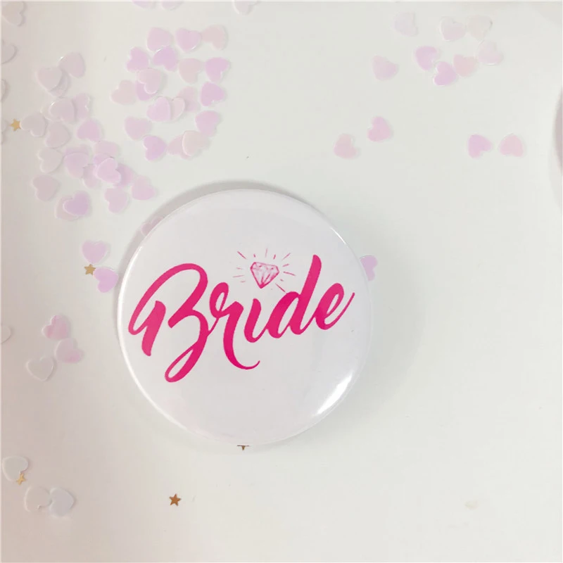 10pcs Novelty Team Bride Badge Bachelorette Party Favors Bride To Be Wedding Party Favor Supplies Hen Night Decor