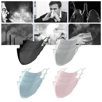 

3pcs Children Adjustable Ice Silk Adjustable earloop straps Mask Sun Protect Dust-proof Washable Earloop Protective Cover
