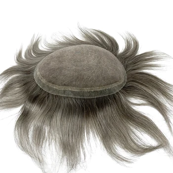 

Custom made mono lace base any color men toupee thin hair human hair toupee