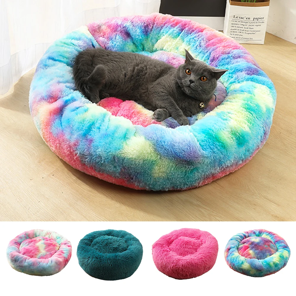 velvet cat bed