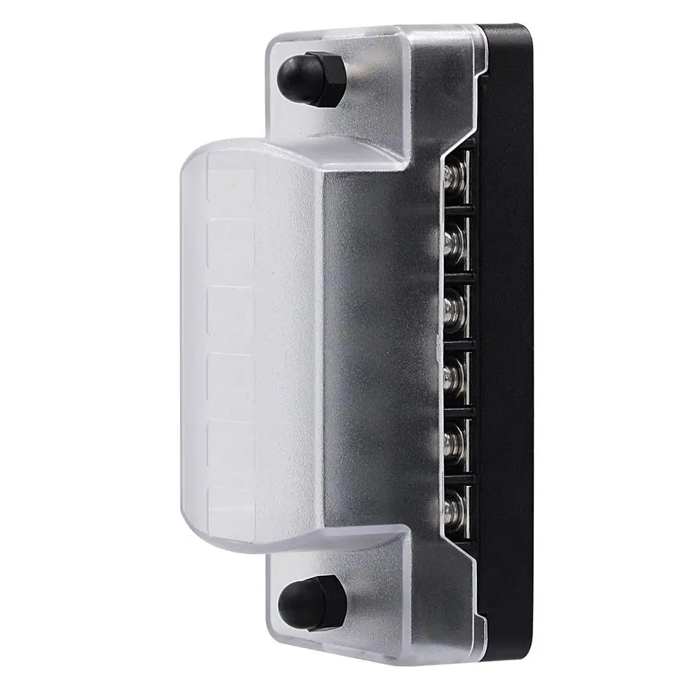 Fuse Holder Box 6 Way Flame Retardant Fuse Holder with Double Fuses for 32V Auto Car Truck Boat Marine Bus Automotive Fuse Case