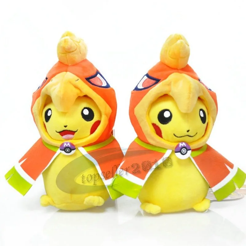 Takara tomy Покемон Феникс рокья Пикачу Мягкие плюшевые куклы игрушки для детей подарки на день рождения PP Хлопок