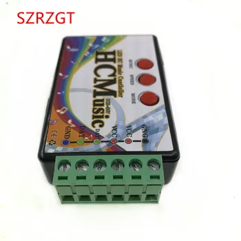 

LED Music Controller RGB DC5V-24V WS2812b WS2811 WS2813 6803 1903 IC Digital Addressable Pixels Strip Voice Sensor HC Controller
