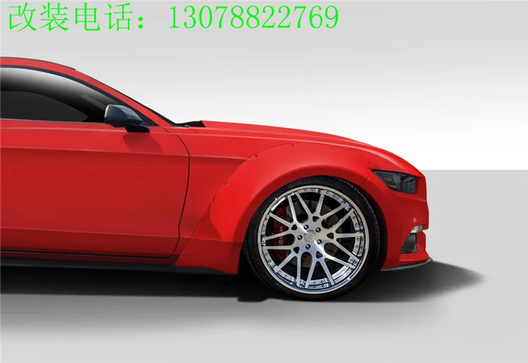 Подходит для FORD MUSTANG 15-17 широкое колесо с передними и задними бровями и ED широким ободом колеса