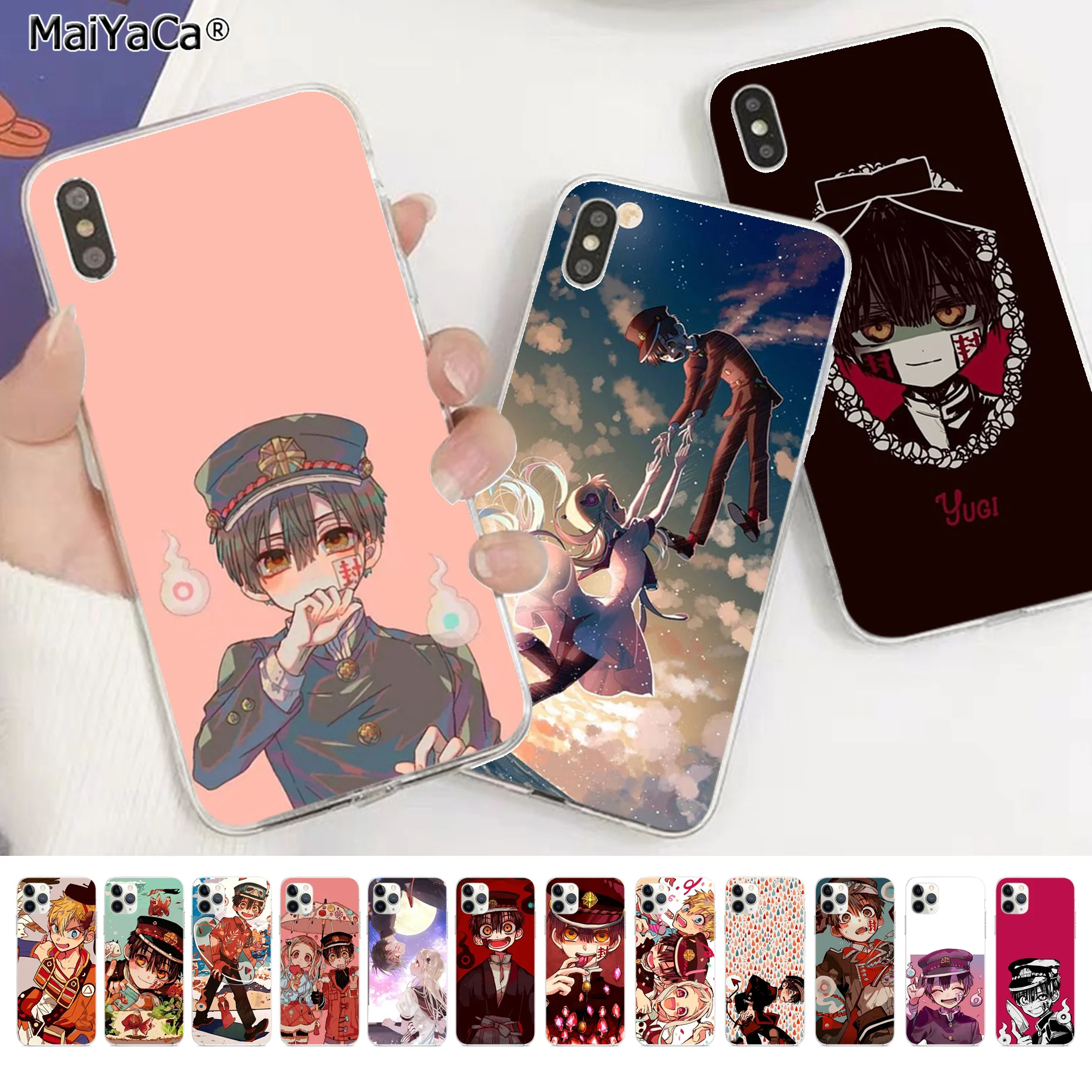 MaiYaCa Cartoon Anime Toilet-Bound Hanako-kun Phone Case Cover for iPhone 11 pro XS MAX 8 7 6 6S Plus X 5S SE 2020 XR fundas | Мобильные
