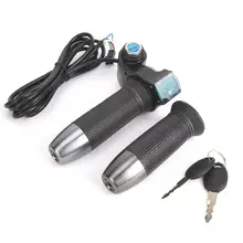 1 Pair E Bike Twist Throttle 5V-99V E-Bike Thumb Throttle LCD Display Digital Battery Voltage Power Switch for Electric Vehicle