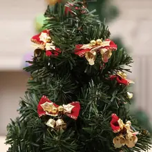 Рождественская елка, подвесной металлический колокольчик, Свадебные Рождественские украшения, аксессуары, колокольчики для рукоделия