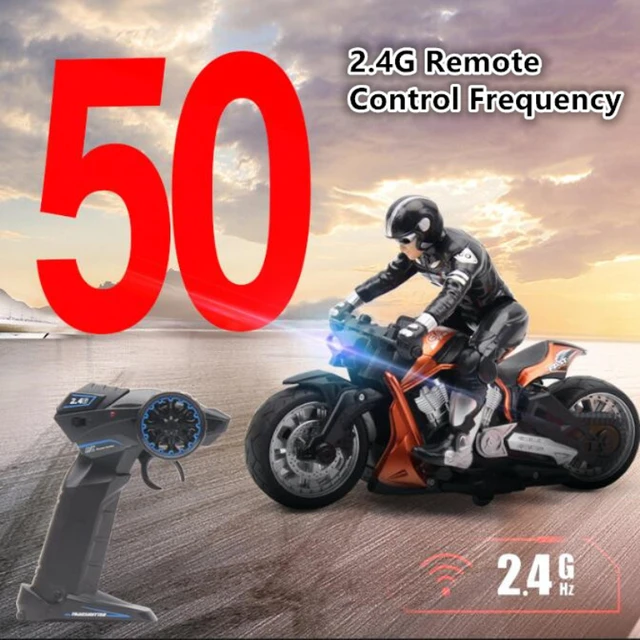Large Remote Control Off-Road Stunt Motorcycle RC 2.4G 60mins 1:10 High Speed Climbing Drift Model Remote Control Car Kids Toys 3