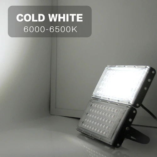Cold white 2 шт. Светодиодный прожектор светильник 50W открытый стены отражатель лампы уличные садовые фонари прожекторы светильник Водонепроницаемый IP65 Точечный светильник ing AC 220V 240V - Испускаемый цвет: Cold white