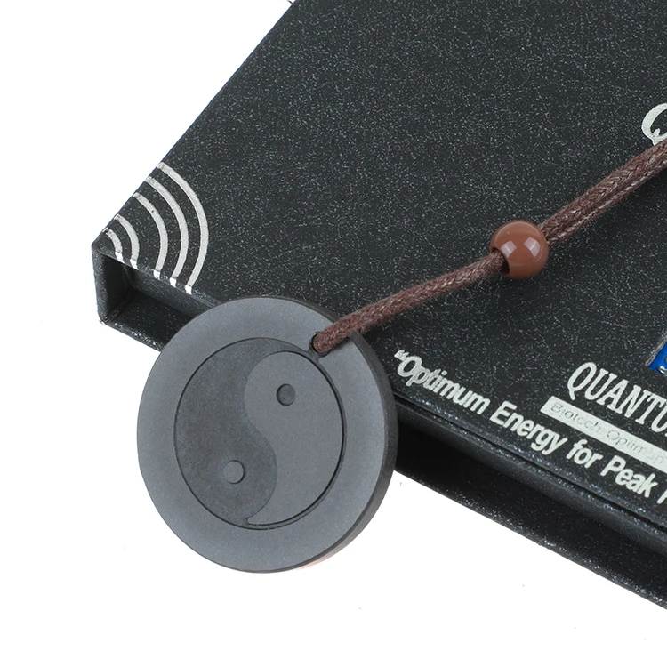 The Eight Diagrams Quantum Pendant Scalar Energy Ion Necklace Health Shungite Stone Charm Pendants for Xmas Birthday Gift | Украшения и