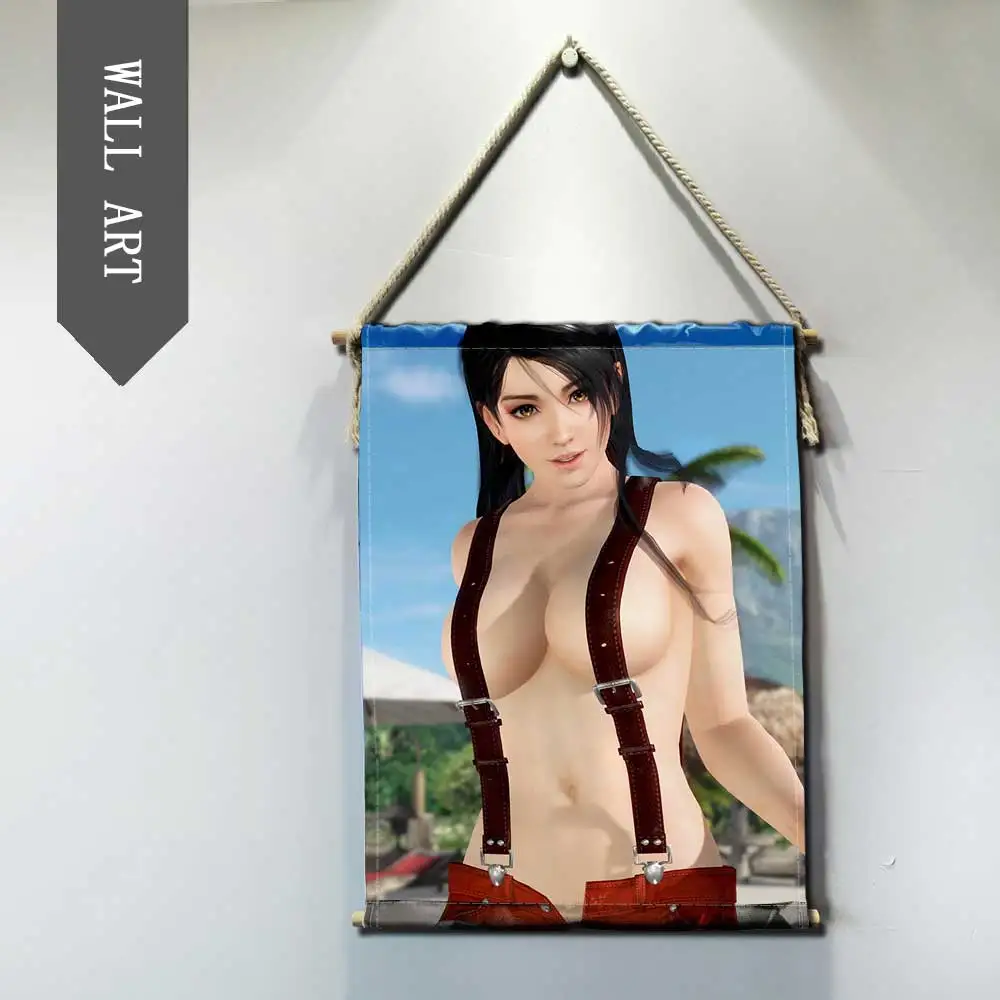 DEAD OR ALIVE XTREME DOAX декоративная краска для стен искусство красоты плакат современной плотной древесины хлопковая нить подвесной вал прокрутки краски - Цвет: 10