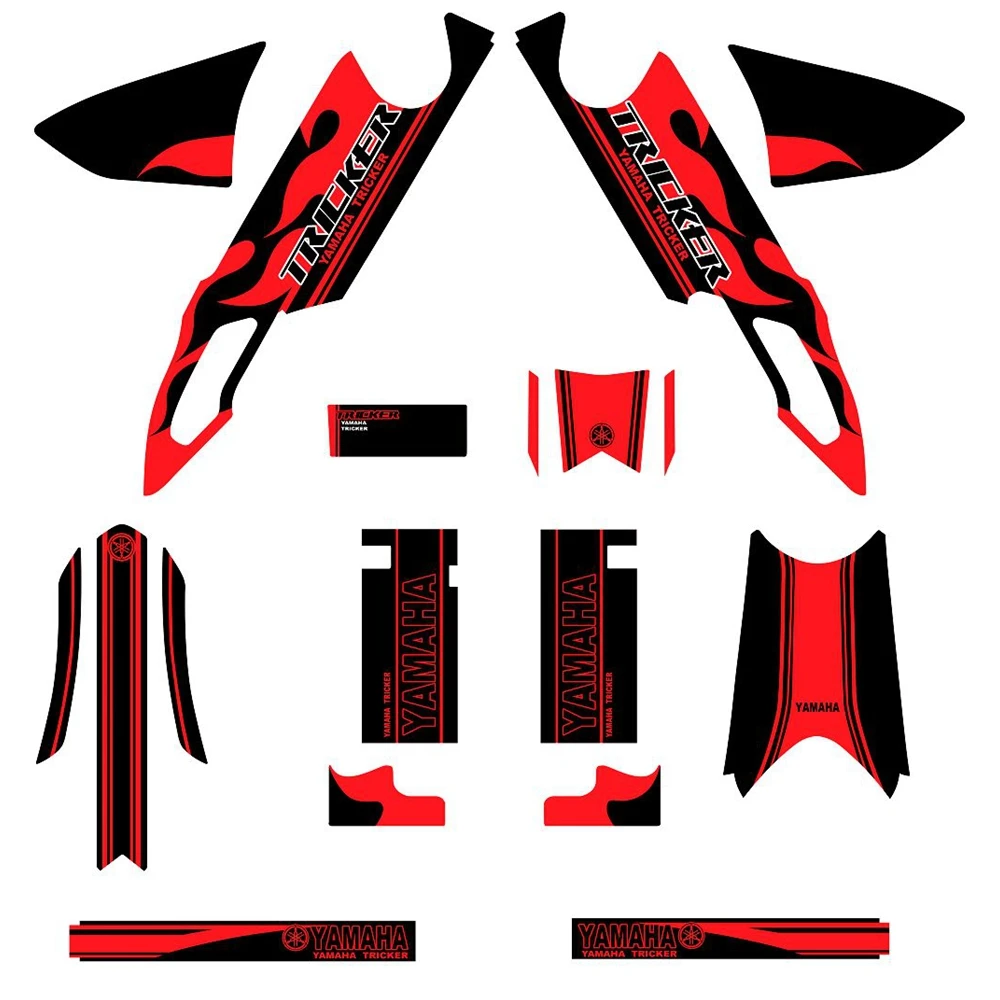 

New Full Graphics Decals Stickers Custom Number Name 3M Stickers Waterproof For YAMAHA TRICKER