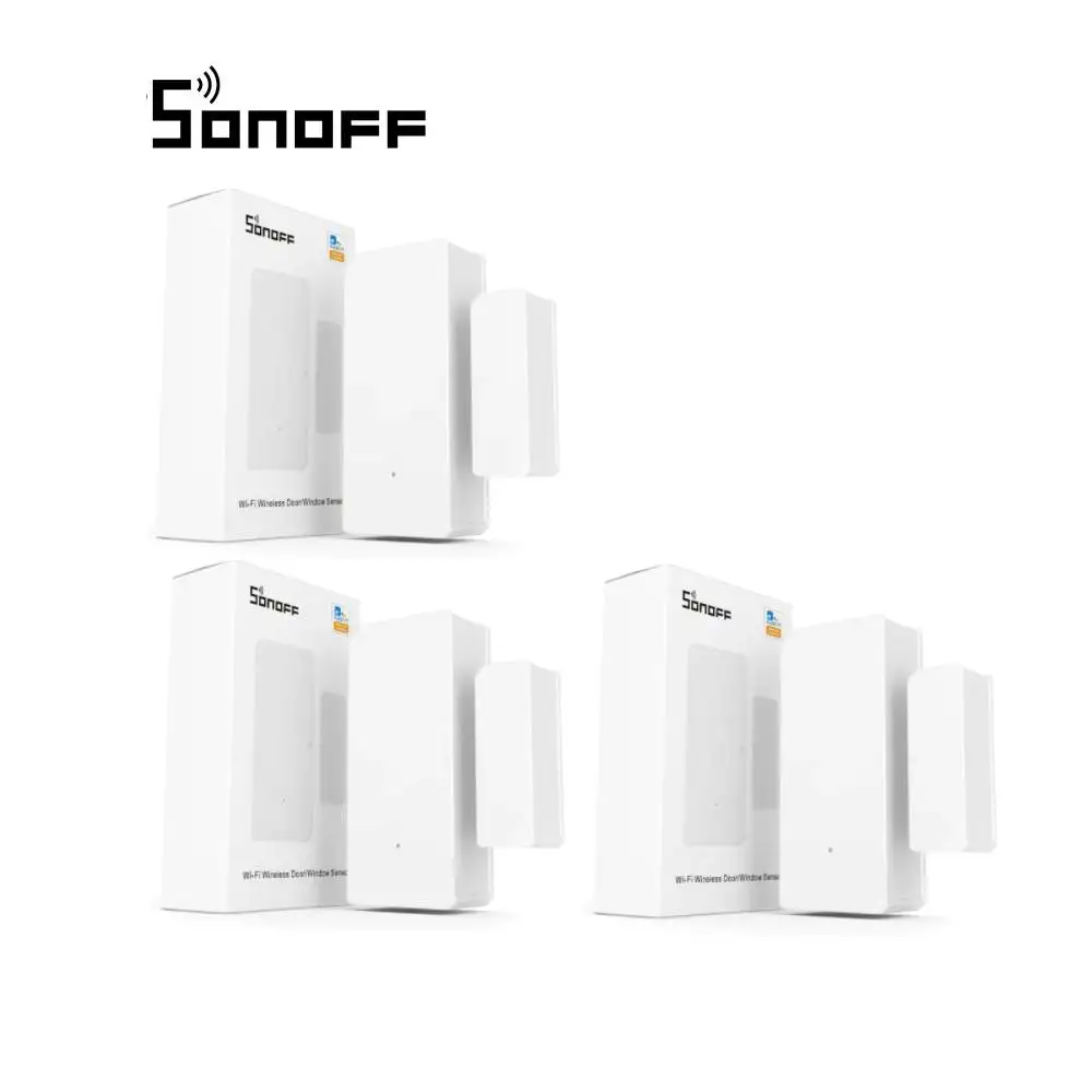 SONOFF DW2 WiFi/ SNZB-04 Zigbee Window Door Sensor Door Open/Closed Detectors EWeLink App Notification Smart Home Security Alarm sos panic button Alarms & Sensors