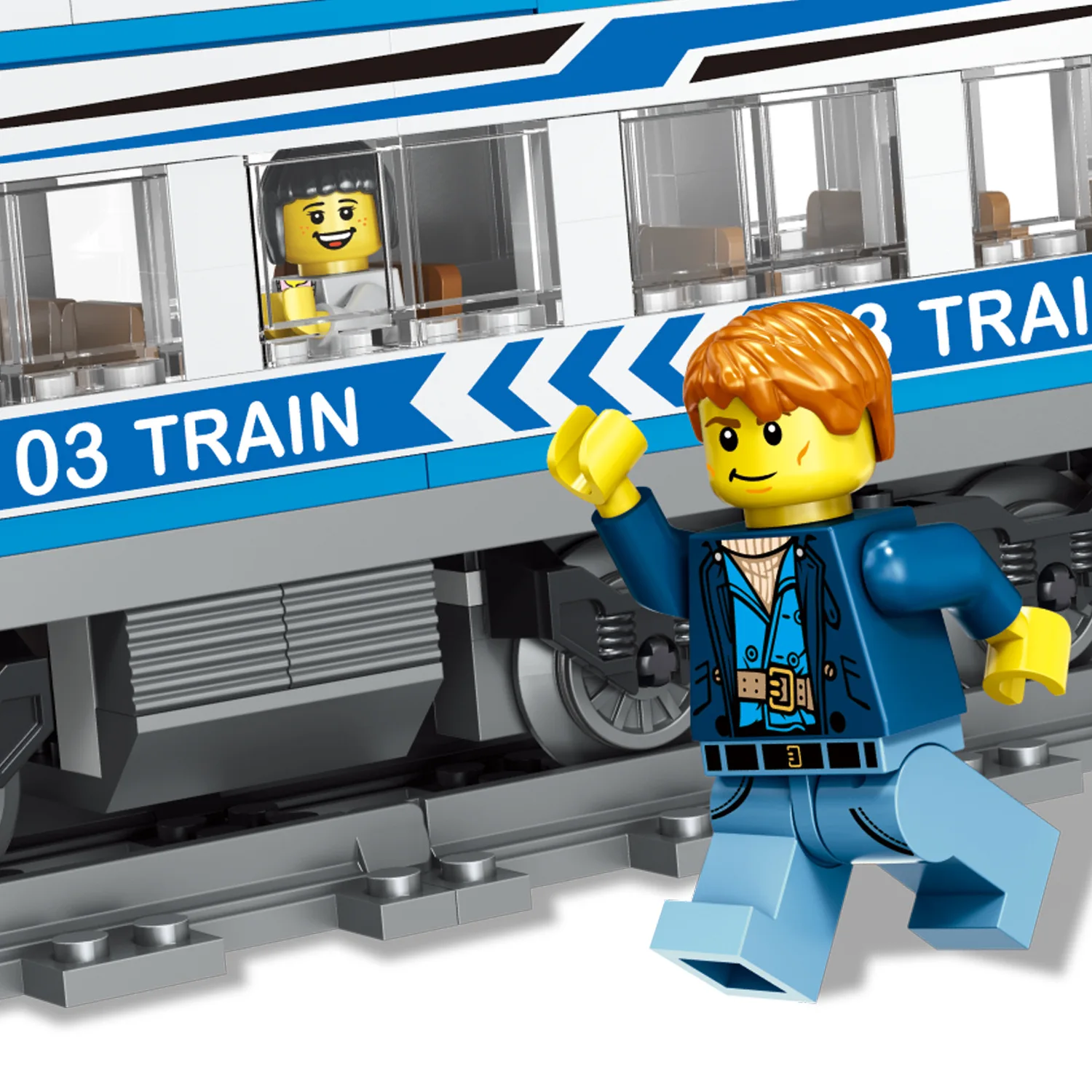 

Children'S Educational Assembled Building Blocks Boy Assembly Assembled Plastic Building Block Toys City Shinkansen-Strong shan