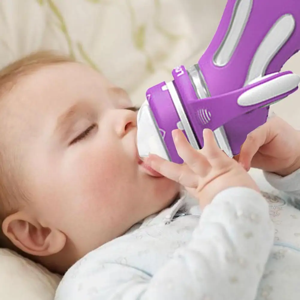 Товары для малышей температурная Индукционная цветная бутылочка с высоким боросиликатным стеклом умная анти-капля PP бутылочка для кормления младенцев безопасная
